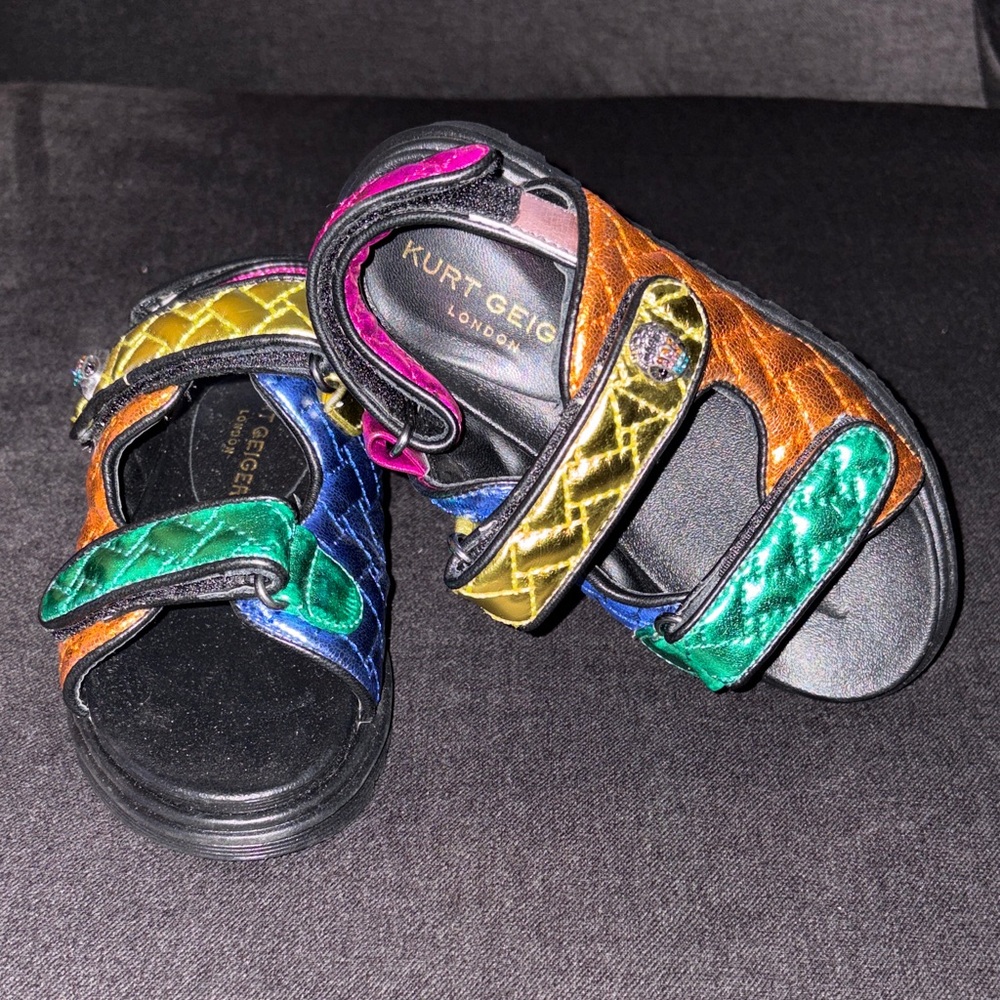 Kurt Geiger London Mini Orson Multicolor Kids Sandals Size 10